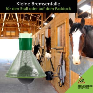 Kleine Bremsenfalle für Stall und Paddock gegen Bremsen und Wespen